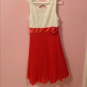 girls pink dress size 8